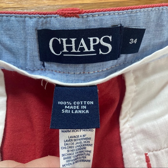 Men’s Red Chaps Shorts - Picture 5 of 8